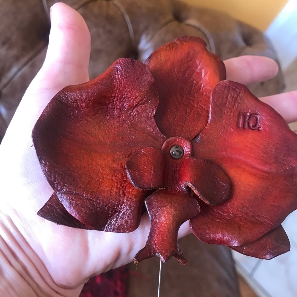Genuin leather variety of orchids.